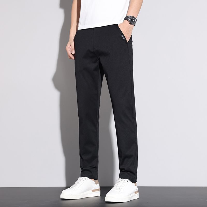 Andrei - Mid Rise Plain Tapered Pants