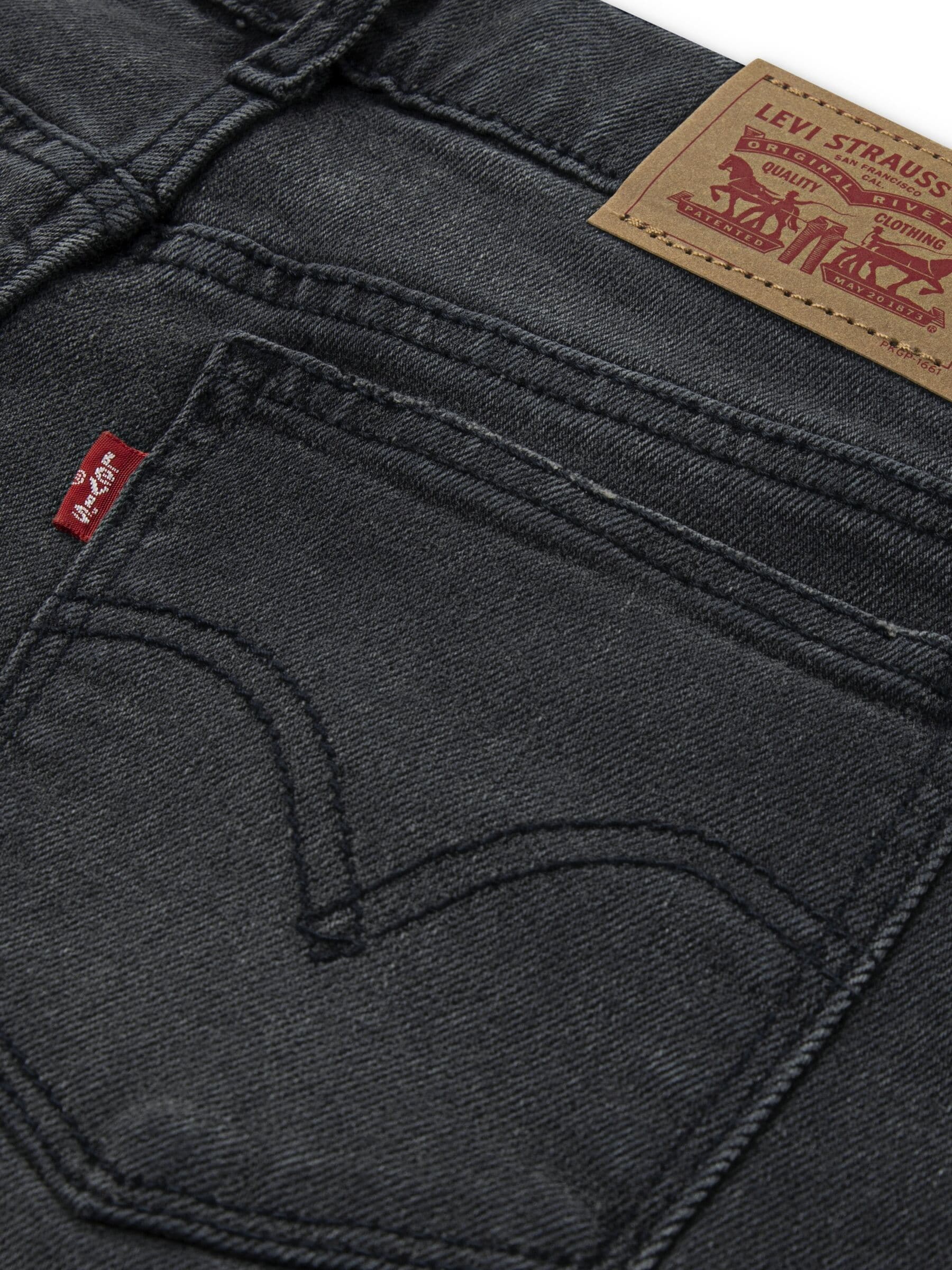 Zwart - Levi's® Logo Wide Leg Jeans
