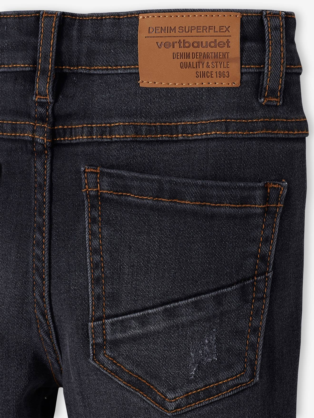 Calça jeans Superflex para meninos, lavagem azul escura