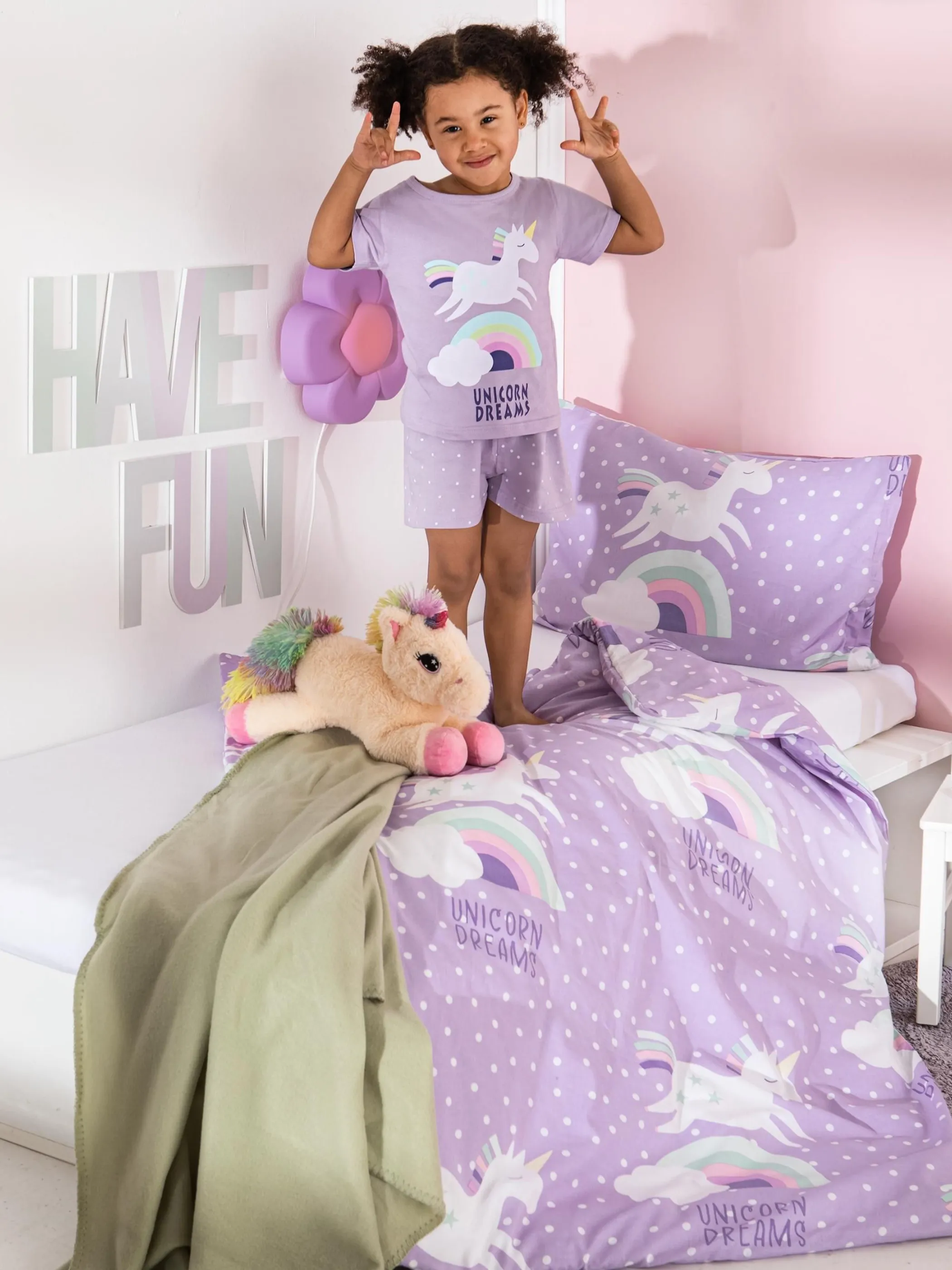 Mädchen Schlafshorty mit Print