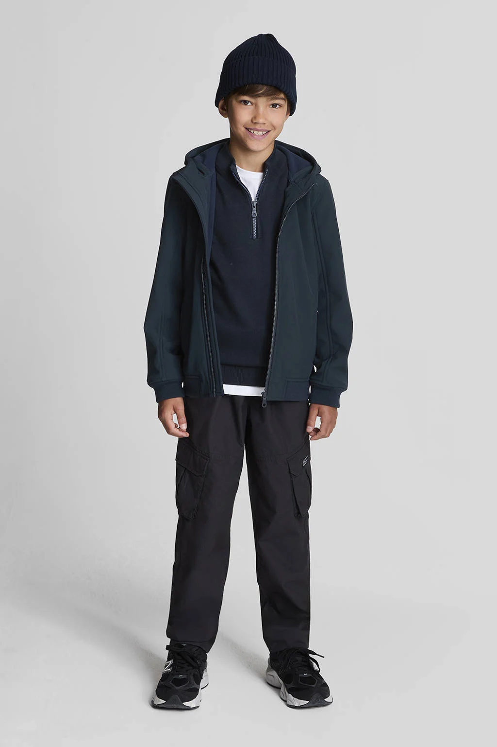 Lyle & Scott trui donkerblauw fijn gebreid