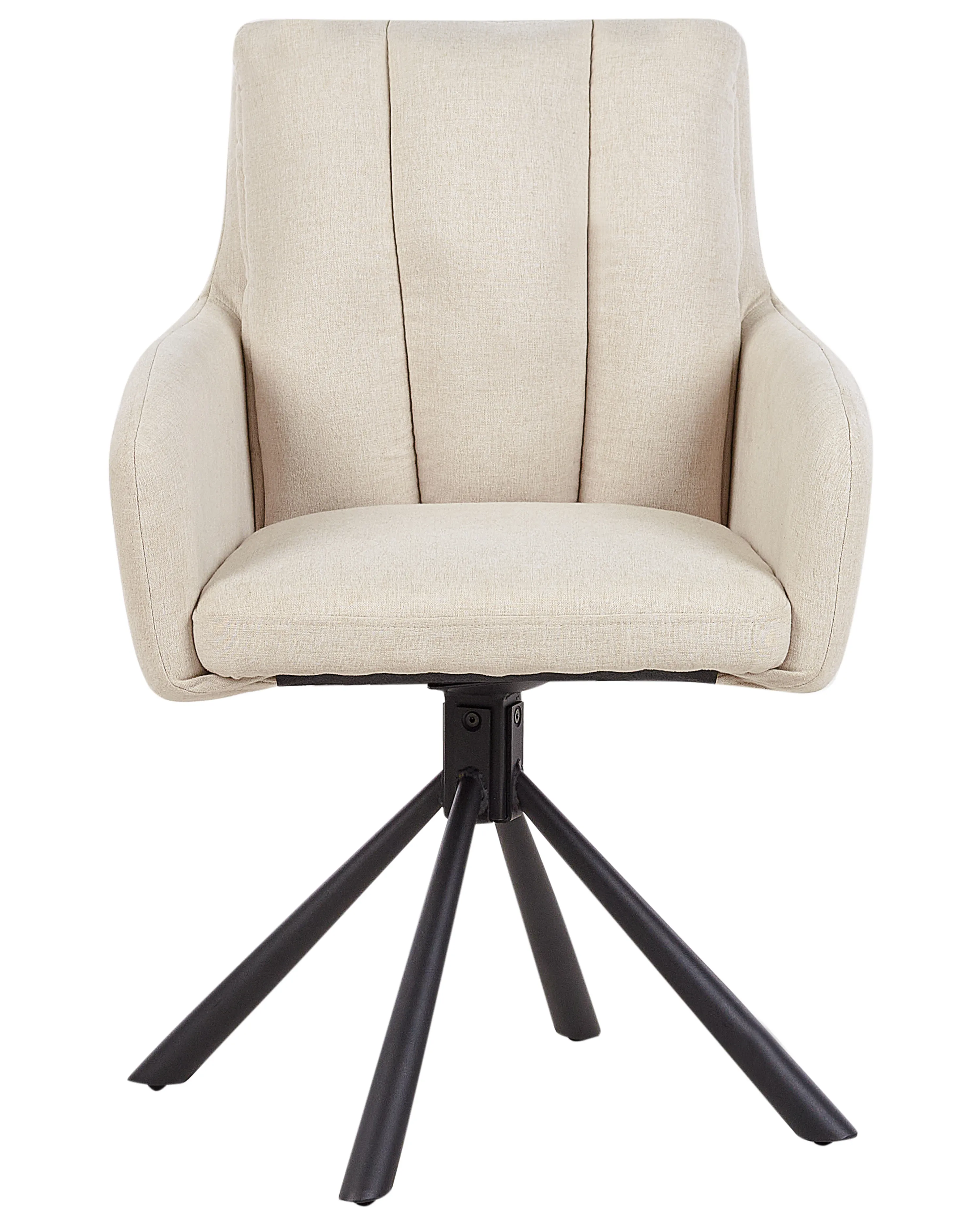 Set van 2 eetkamerstoelen draaibaar SARDOAL Beige