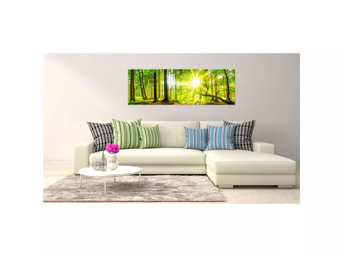 Tableau arbres majestueux - 135 x 45 cm