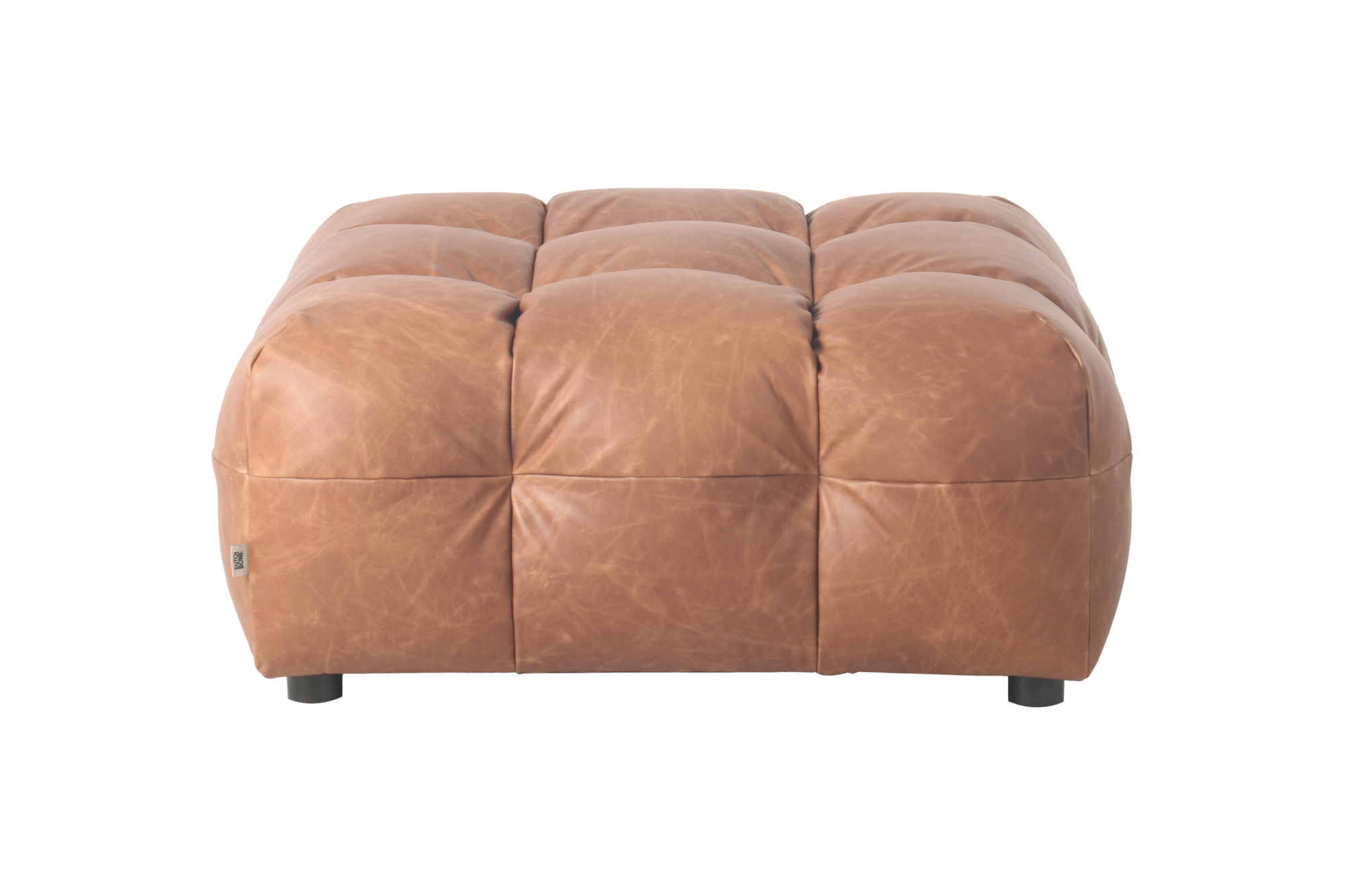 Hocker Hackman Leather Cognac
