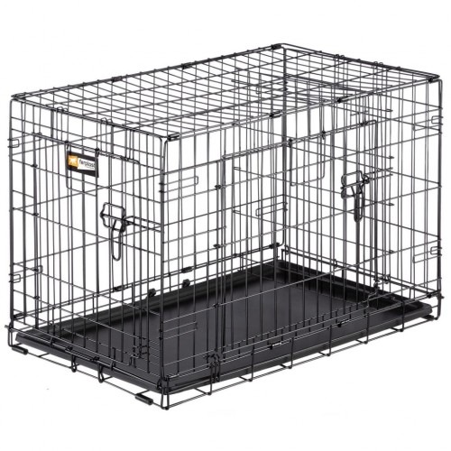 gaiola cinza para cachorro
