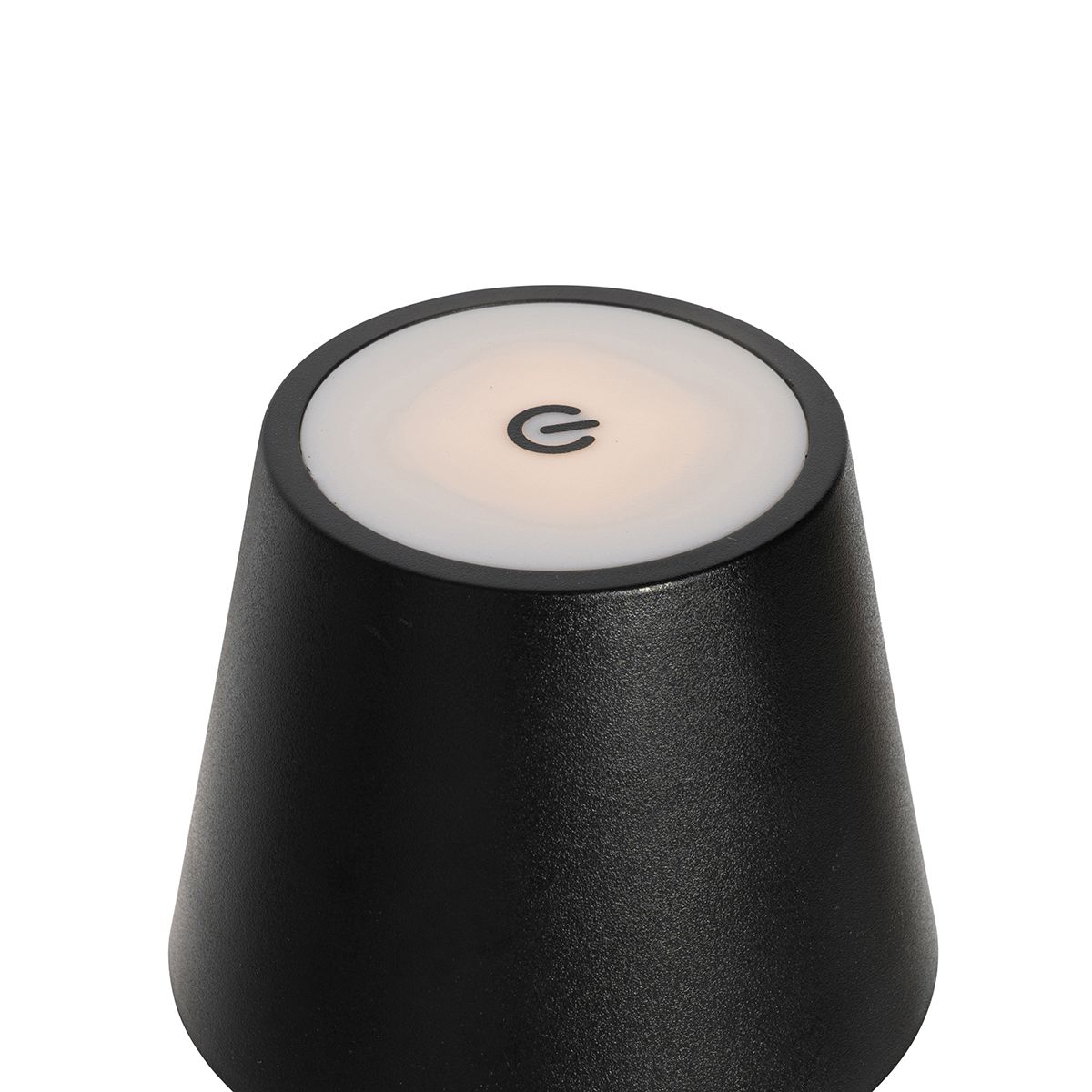Set van 2 tafellampen zwart met dimmer en oplaadbaar - Murdock