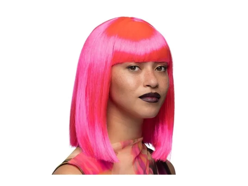 Neon pink page paryk
