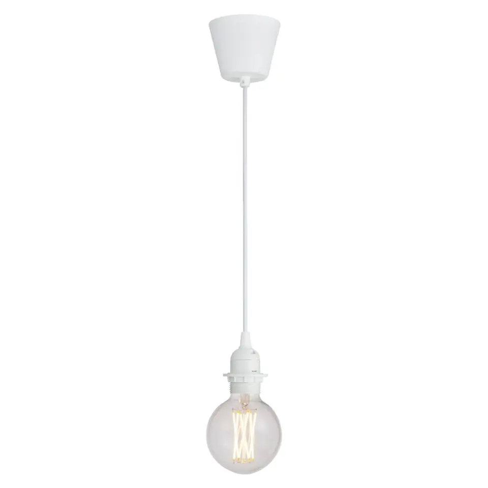 Pendel Basic E27 - wit - 100 cm