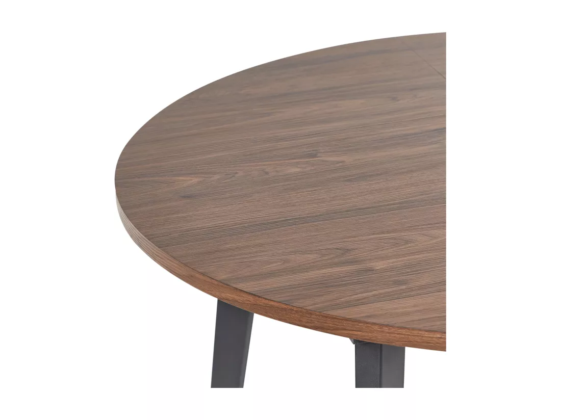 Table de salle à manger extensible BOVINA Marron foncé 120/150 cm 120 cm Bois