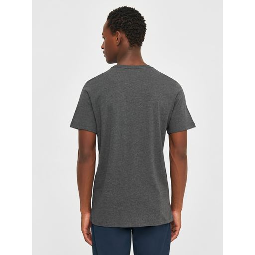 Knowledge Cotton Apparel Agnar Basic T-shirt, Dark Grey Melange, L