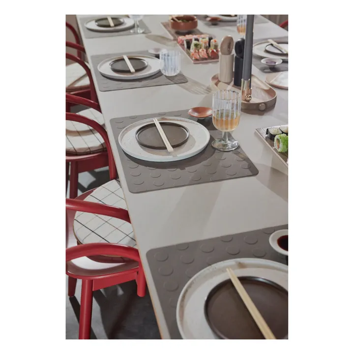 Oyoy Assiette Inka en porcelaine - Set de 2 | Blanc