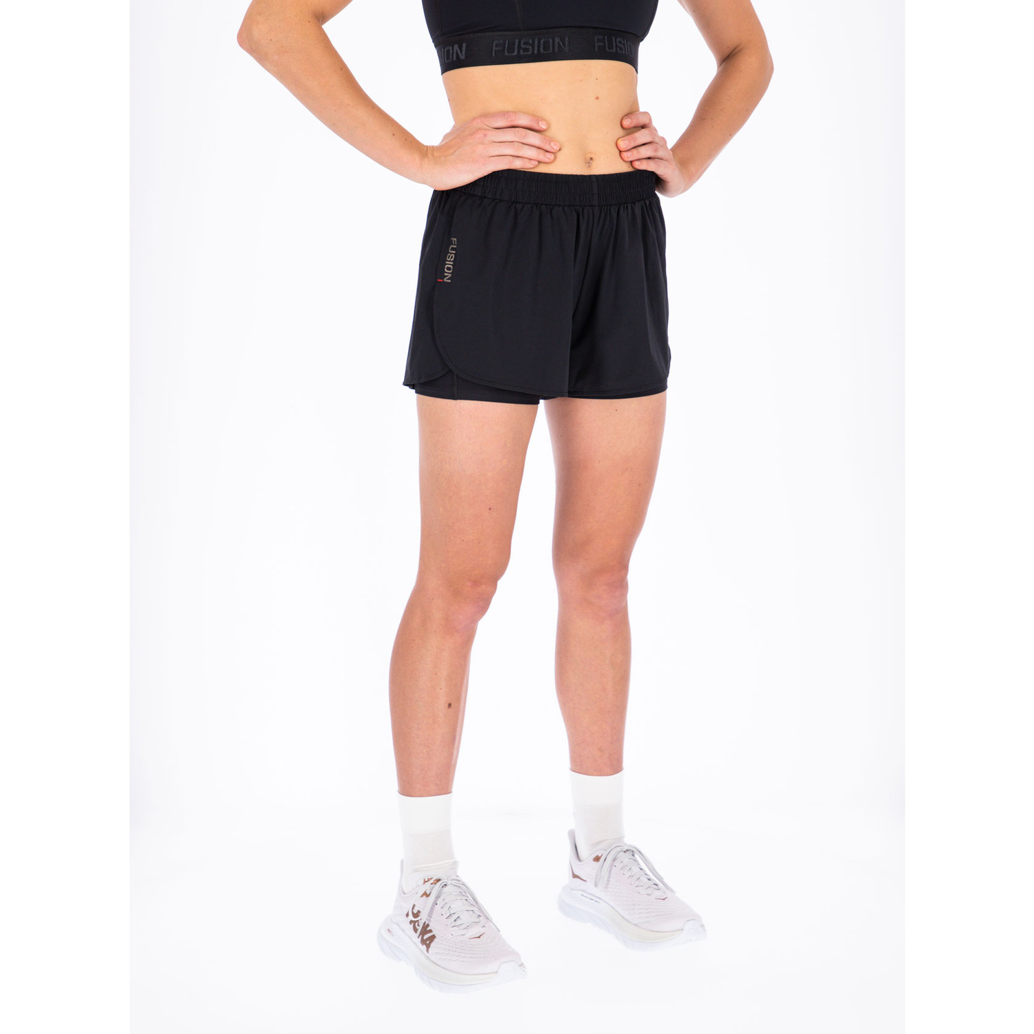 Fusion Run Shirt 2in1 Short Set Dames