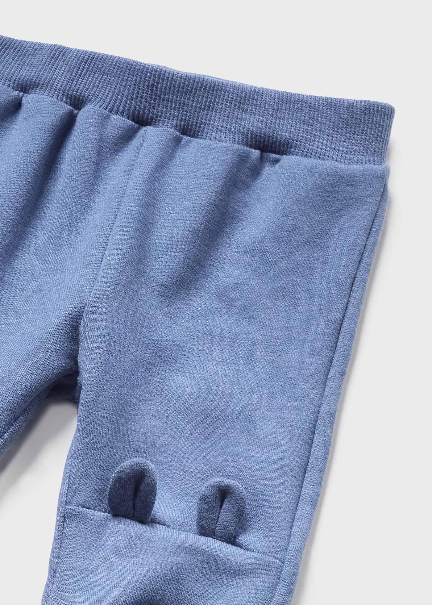 Conjunto de 3 peças em algodão sustentável para recém-nascidos.