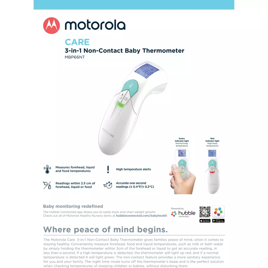 motorola Stirnthermometer 3-in-1