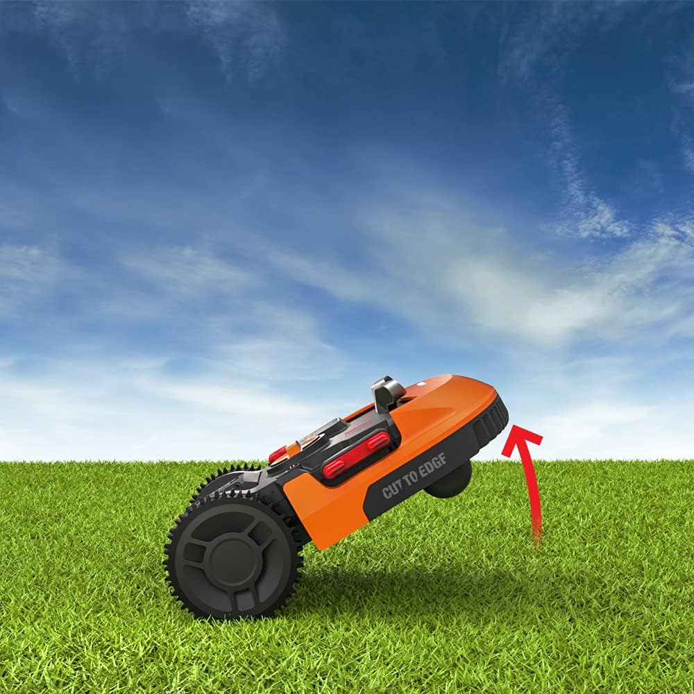 WORX Landroid M WR142E Mähroboter/Akkurasenmäher für Gärten bis 700 m2, Selbstfahrender Rasenmäher für einen ordentlichen Rasenschnitt