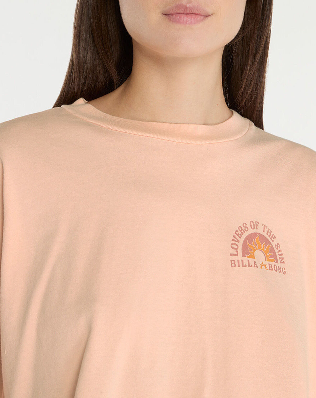 Billabong T-Shirt Lover of the Sun boxy rose clair