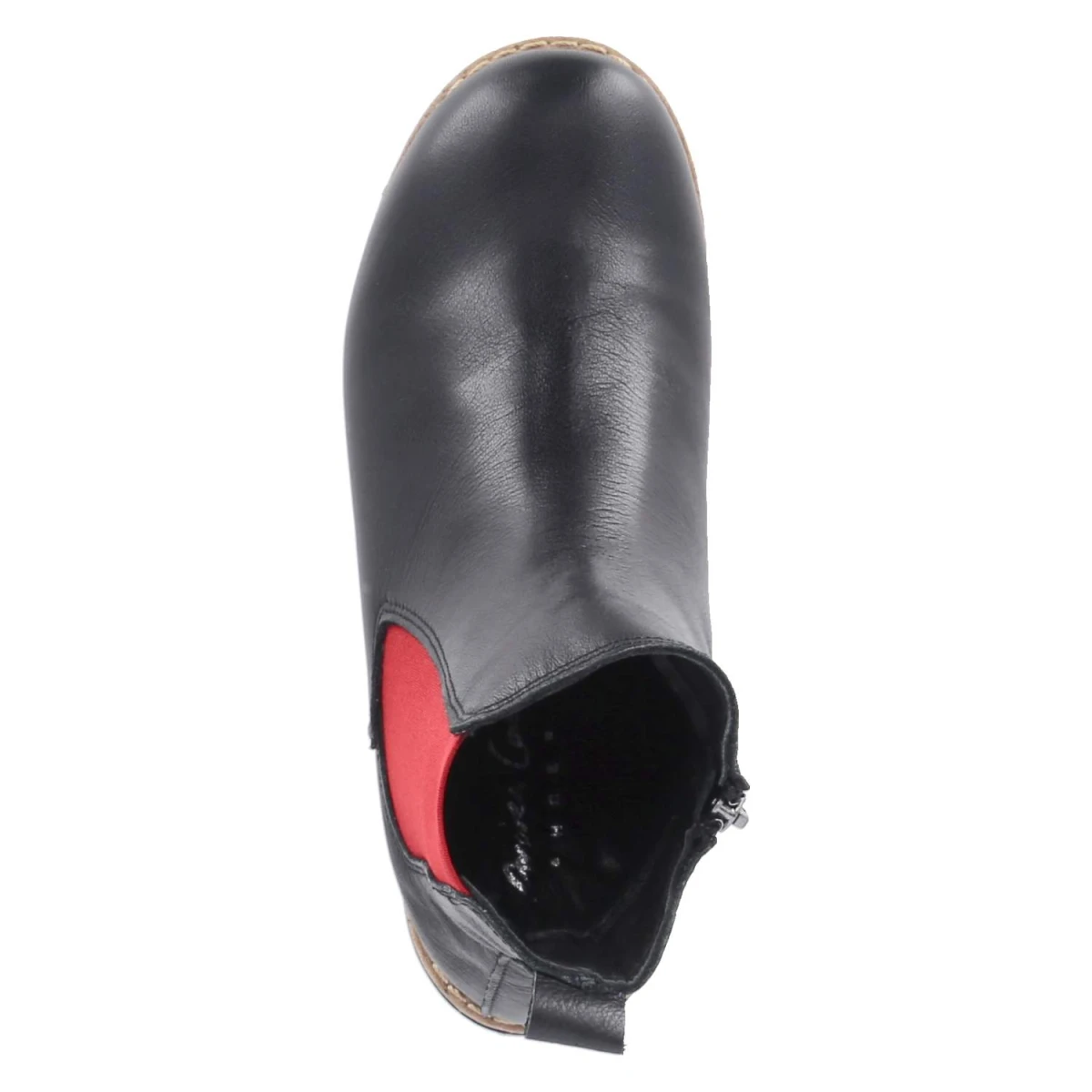 Andrea ContiChelsea Boots - schwarz/rot