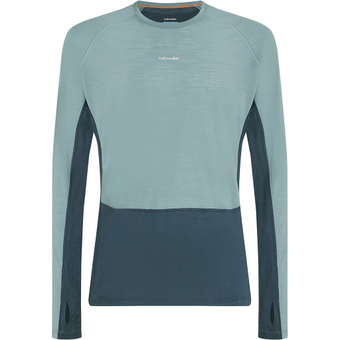 Icebreaker Merino 125 Zoneknit Crewe Funktionsshirt Lang Abyss / Blue Ash/ CB Herren