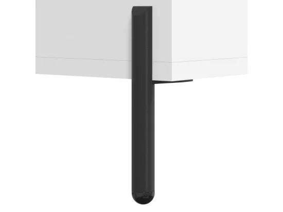 Bureau blanc 140x50x75 cm bois d'ingénierie