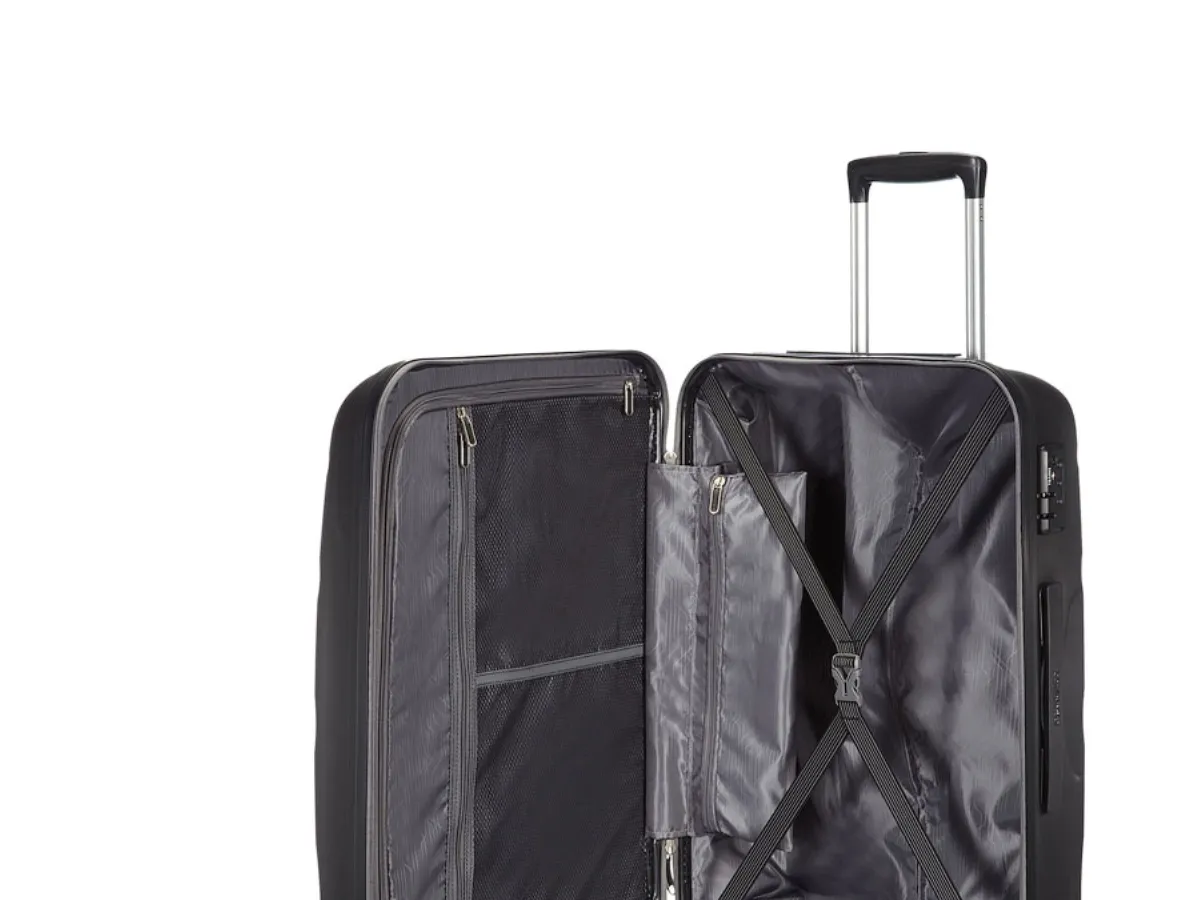 American Tourister Bon Air, Spinner, Sort, Polypropylen (PP), 4 hjul, 1 stk, 53 L