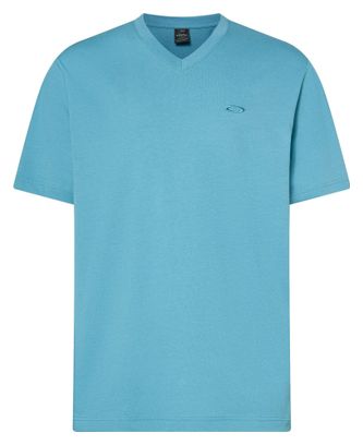 T-Shirt Manches Courtes Oakley Relax V-Neck Bleu Homme