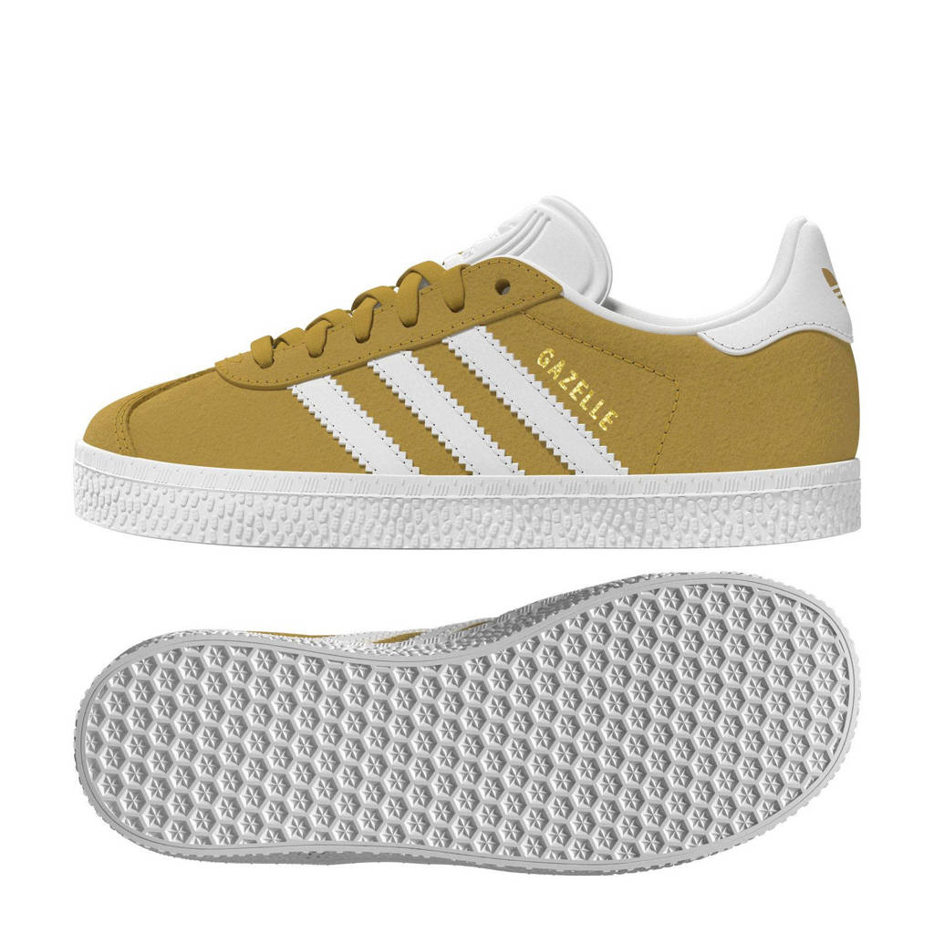 adidas Gazellesuède sneakers oker/wit