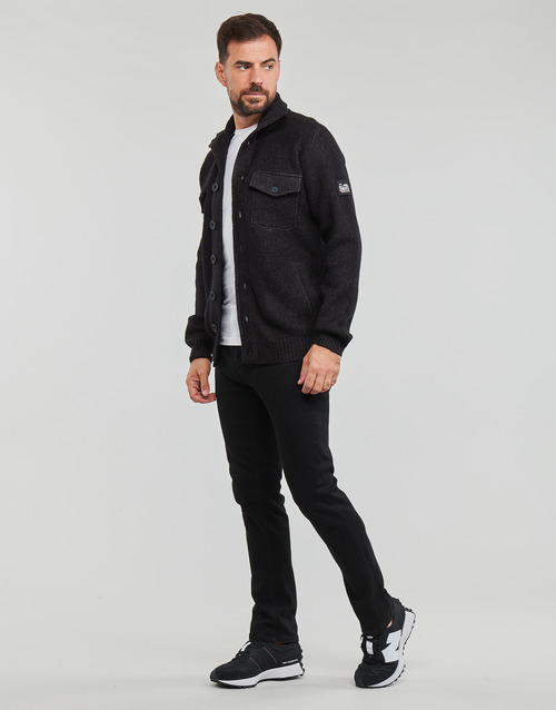 Petrol Industries - MEN KNITWEAR COLLAR CARDIGAN - Noir