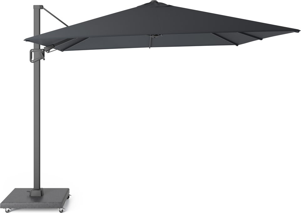 Platinum zweefparasol Merida Plus antraciet 35+UV 300 x 300 cm