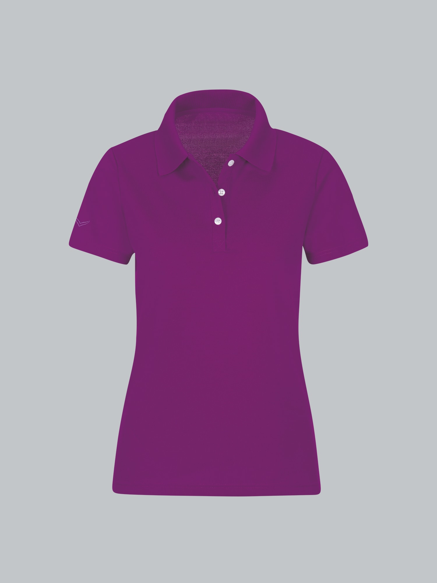 Poloshirt aus Baumwolle Brombeer