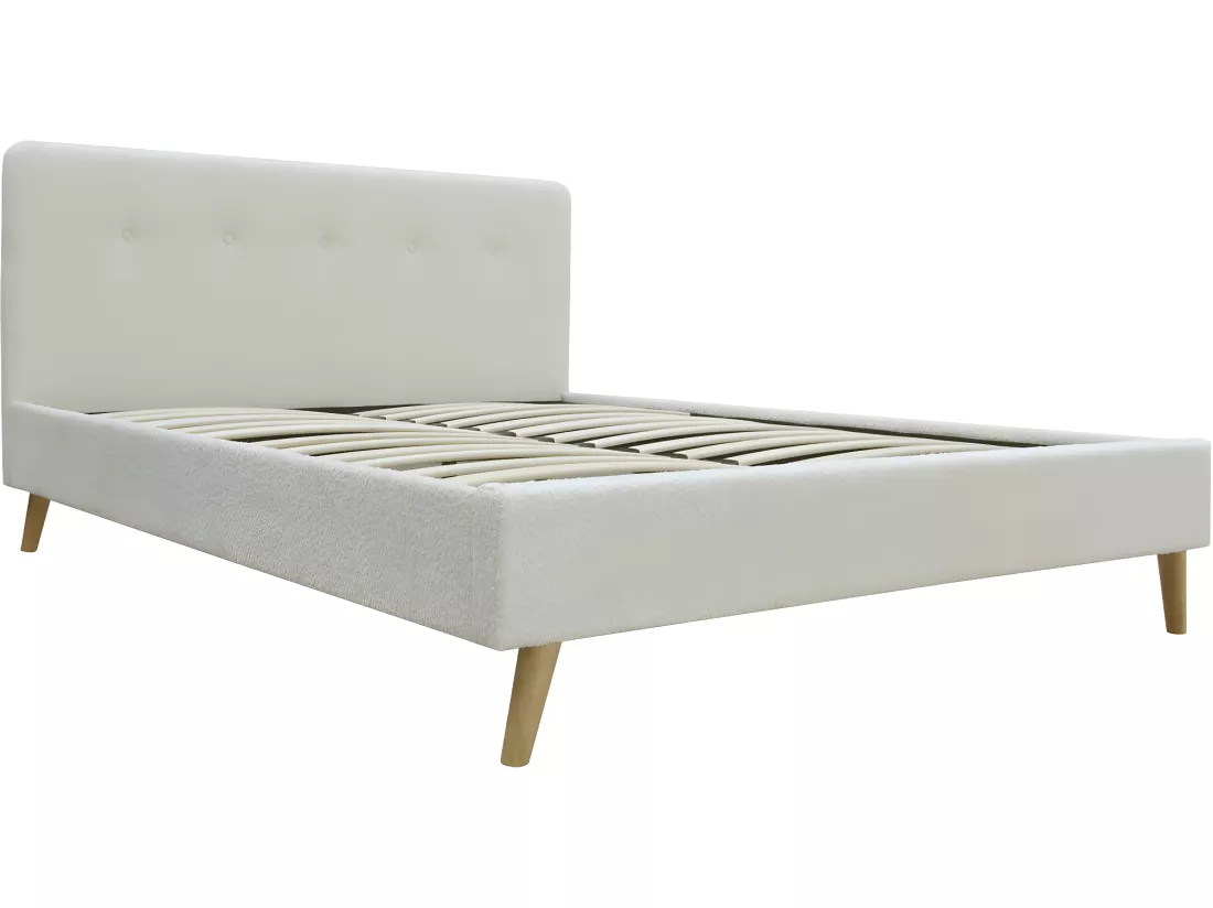 Lit tissu bouclette 