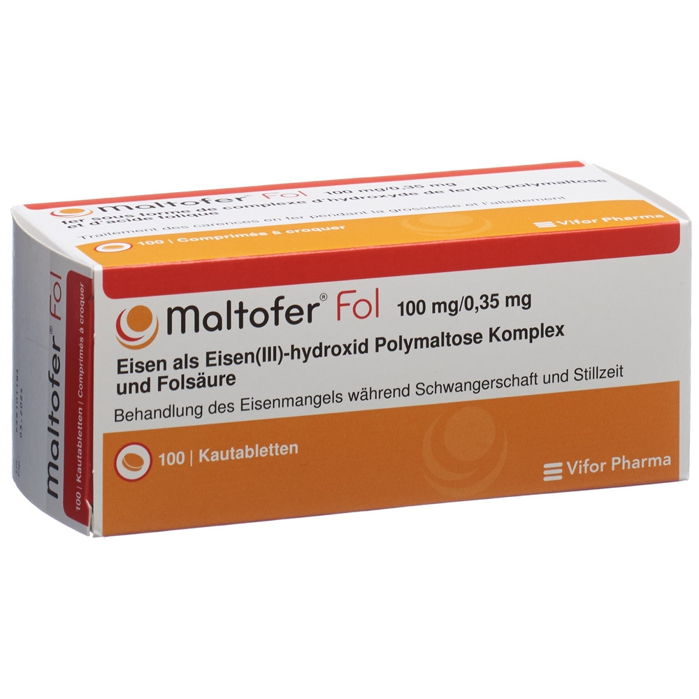 MALTOFER Fol Kautabl Blist 100 Stk