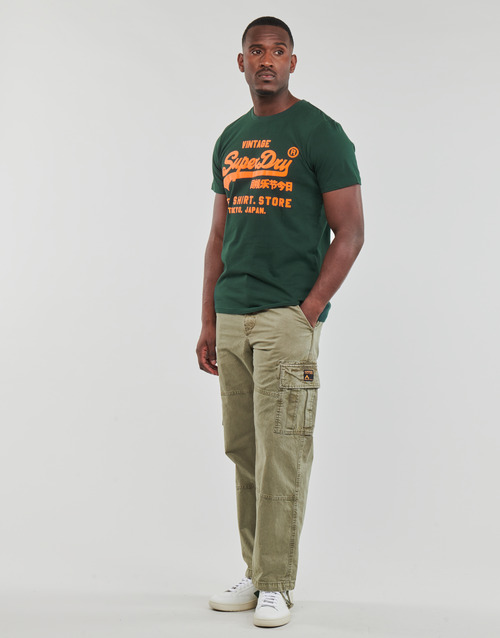 Superdry - NEON VL T SHIRT - Vert