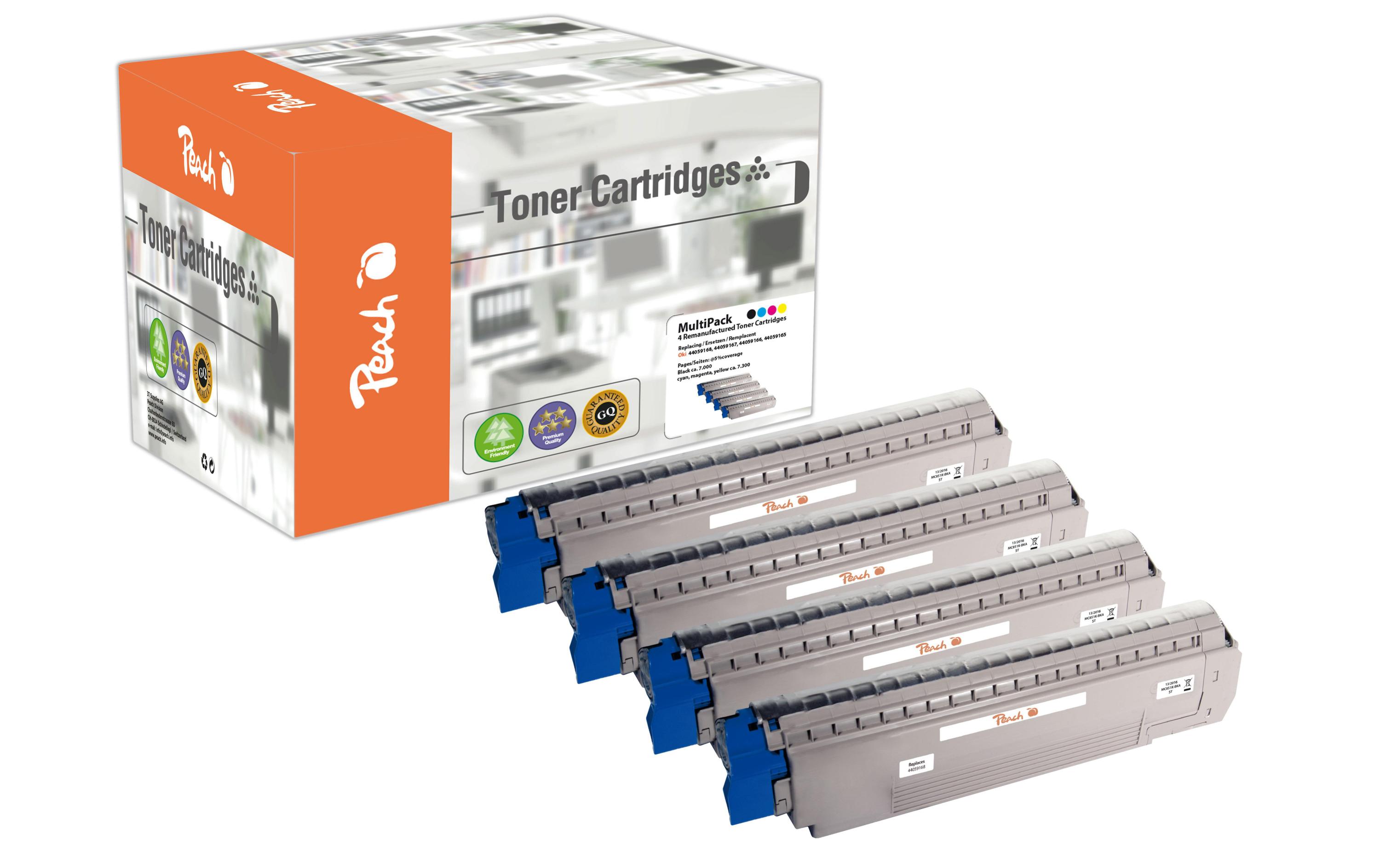 Tonerset OKI MC851 / 61 Series BK, C, M, Y<br>Toner, Black, Cyan, Magenta, Yellow