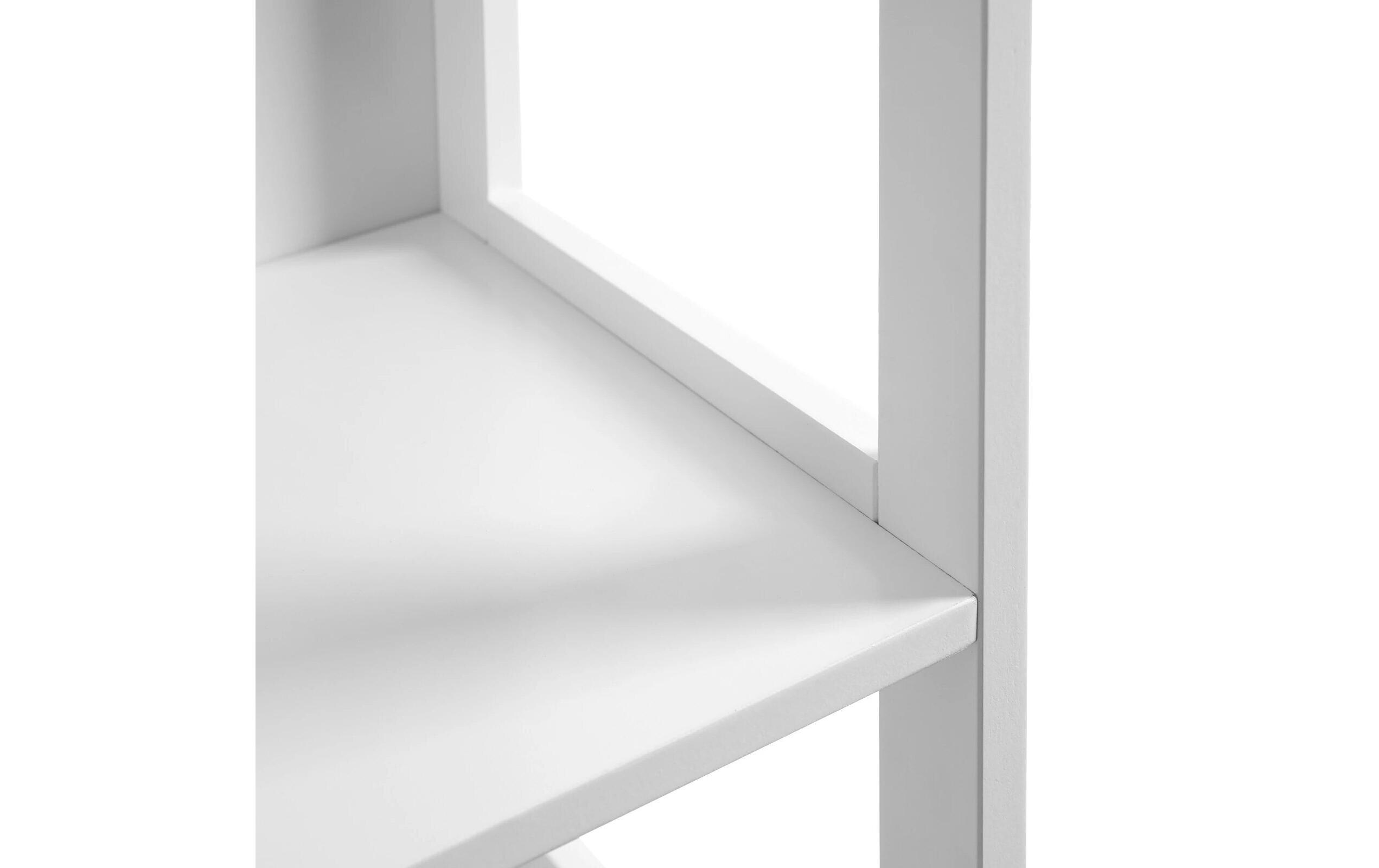 Badezimmerregal Landhausstil 30 x 141.5 cm, WeissHochschrank mit Schubladen