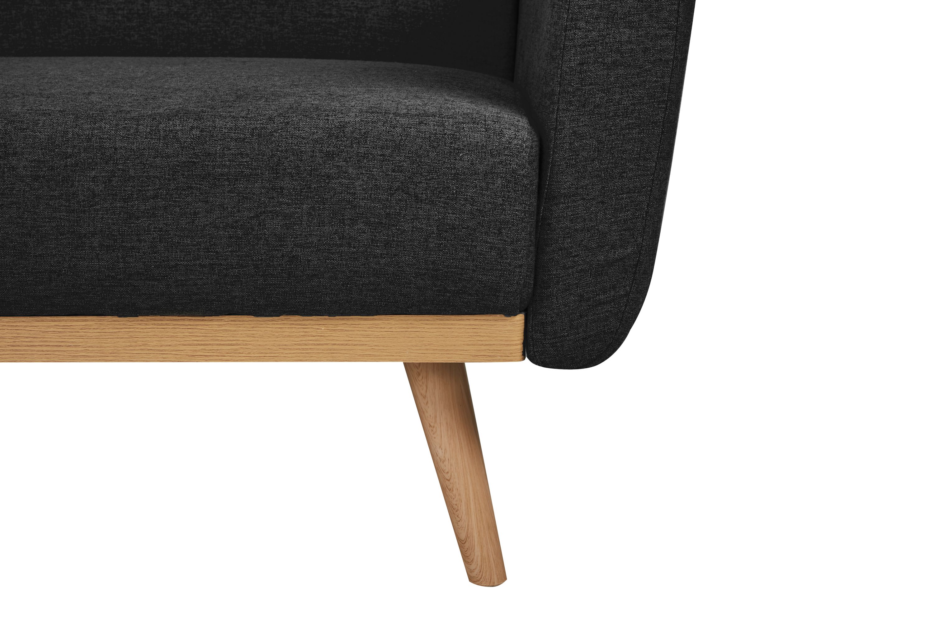 Schlafsofa schwarz Schlafcouch Sofa Couch Schlaffunktion Gästebett Gästesofa