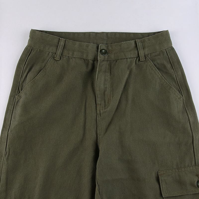BrickBlack - Low Rise Straight-Leg Cargo Jeans