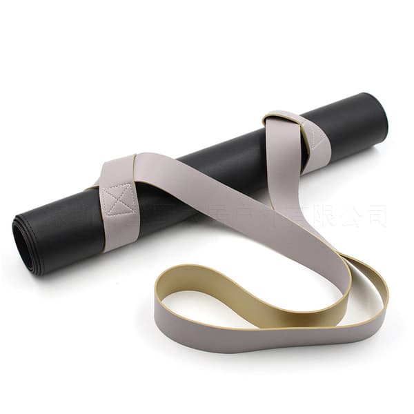 INF Yogamattebærebelte - PU-lær, 180 cm lang