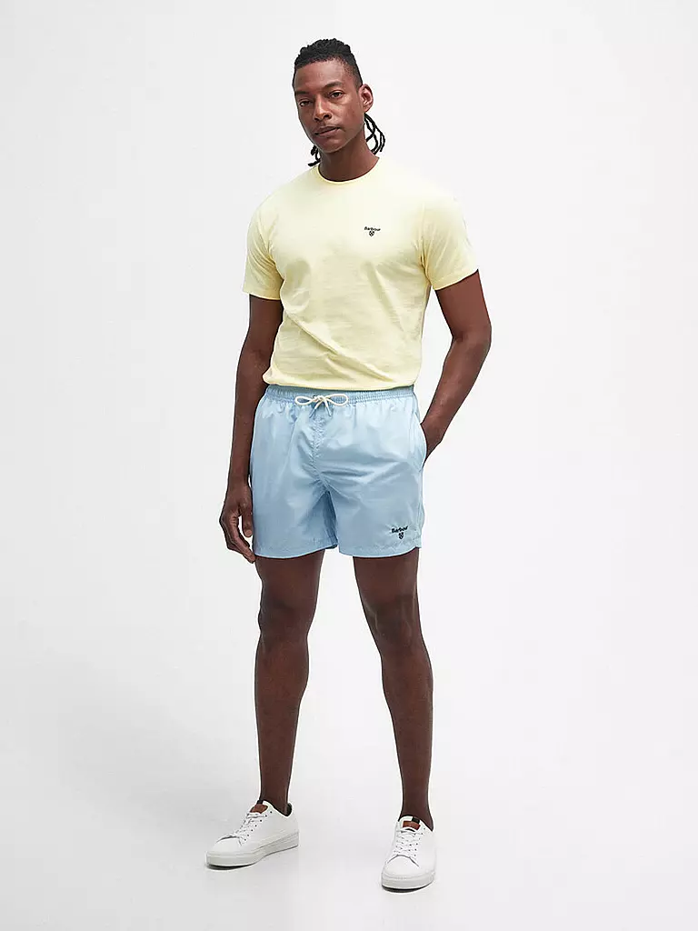BARBOUR Badeshorts STAPLE hellblau