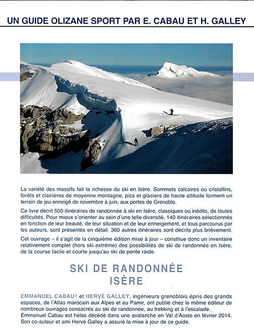 OLIZANE - SKI DE RANDONNEE EN ISERE
