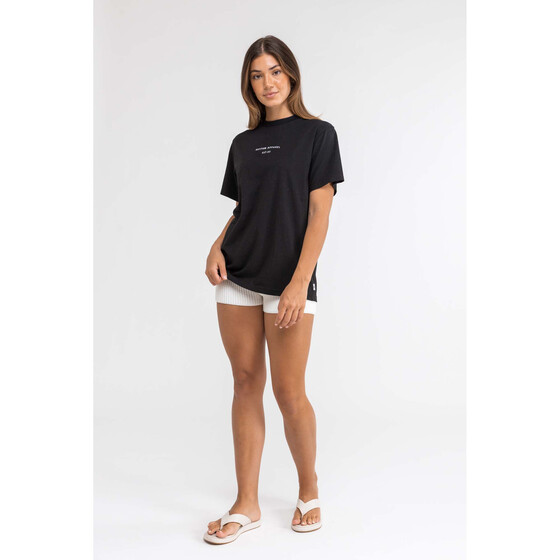 Rhythm Classic Boyfriend T-Shirt Black Women FA22