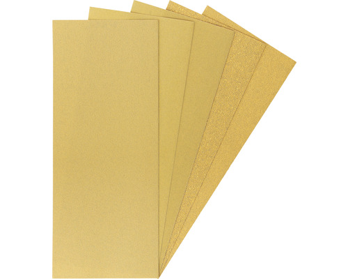 RAUTNER Schuurblad voor handschuurmachines en excenterschuurmachines, 115x280mm, korrel 60 80 120 180 240, ongeperforeerd, 10 stuks