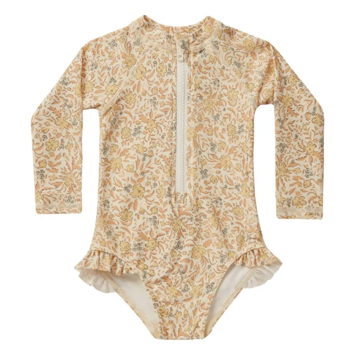 Rylee + Cru Combinaison Anti-UV Fleurie | Jaune