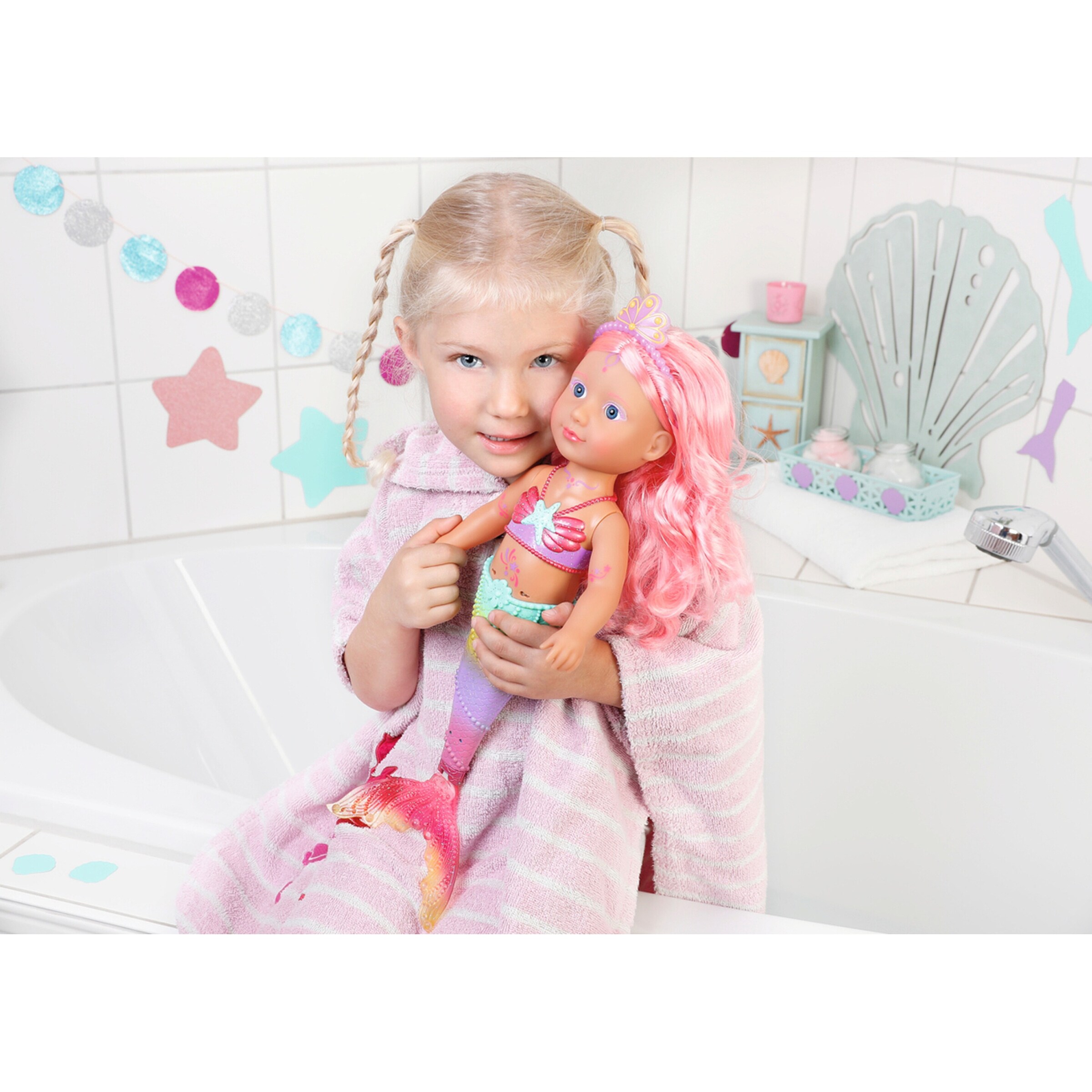 Zapf Creation - BABY BORN Puppe Little Sister Meerjungfrau 46cm