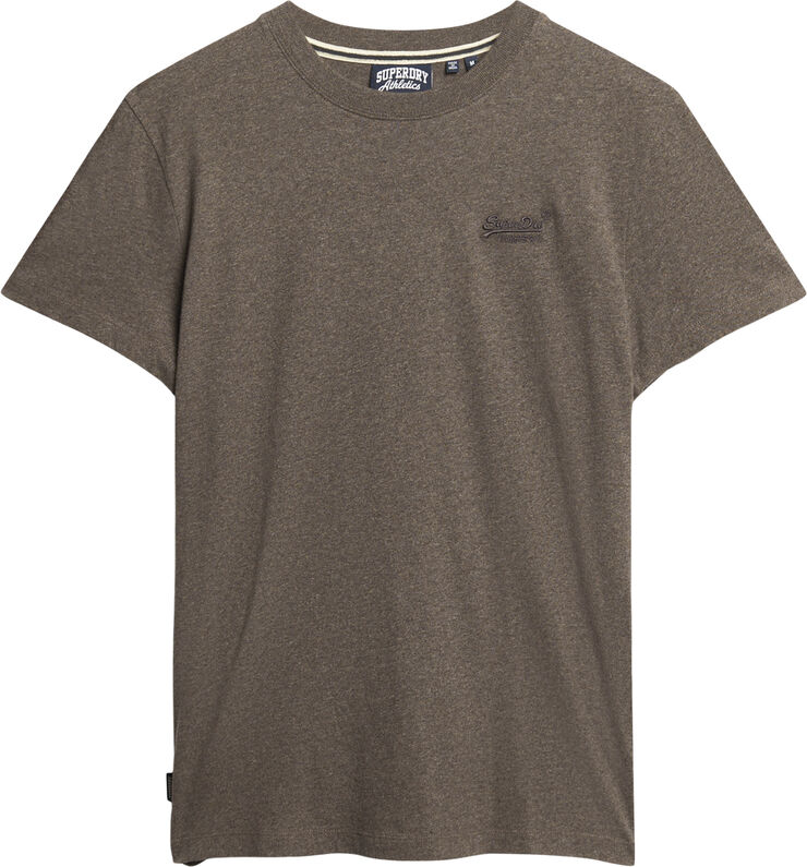 Superdry ESSENTIAL LOGO EMB TEE Cocoa brown marl