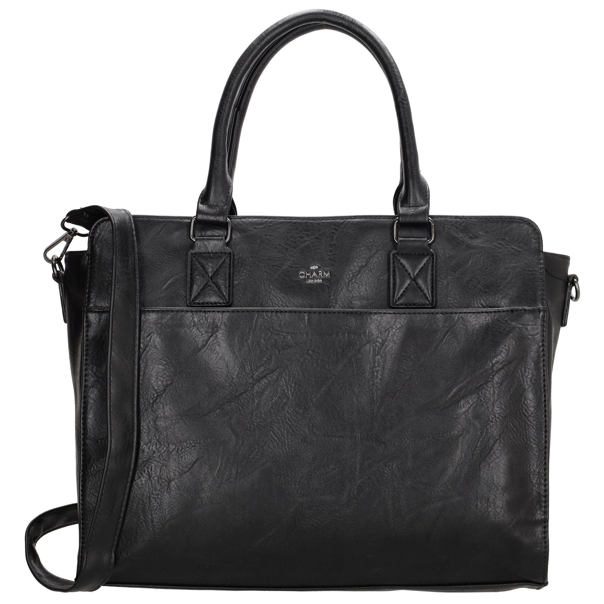 Charm London Dow Gate Handtas 15,6 inch Zwart