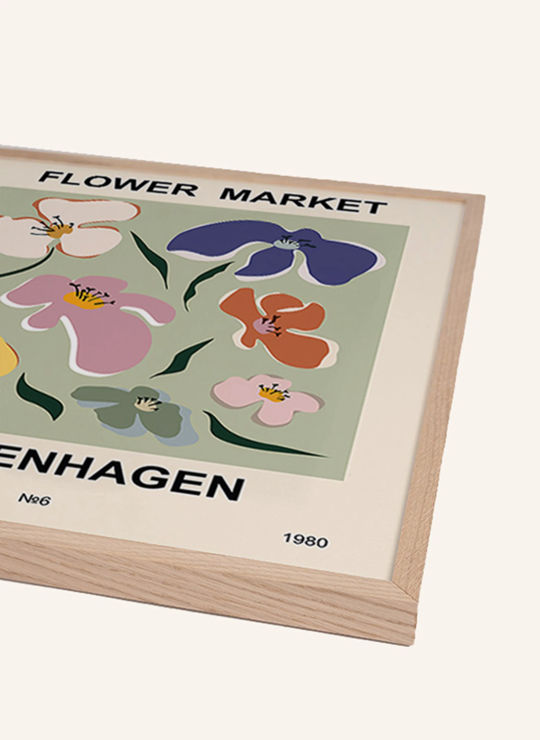 Liv Corday Wandbild BLUMENMARKT mit Rahmen