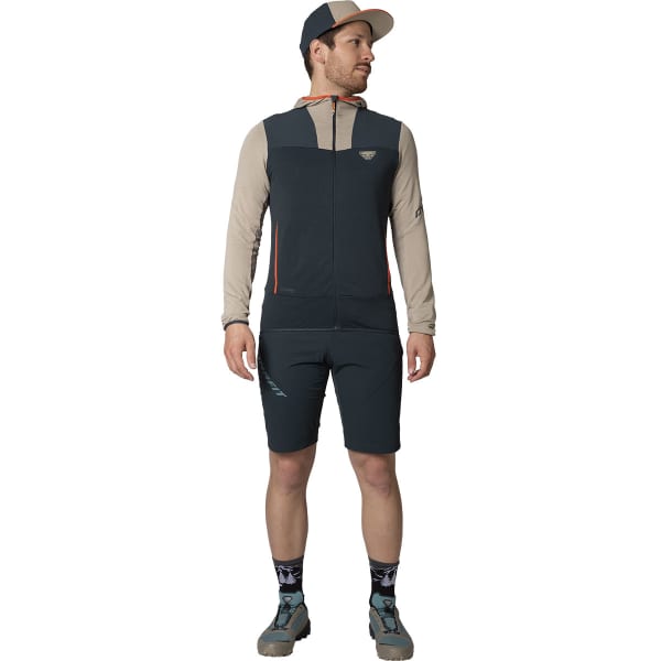 Veste polaire randonnée DYNAFIT TRAVERSE PTC HOODED JKT ROCK KHAKI