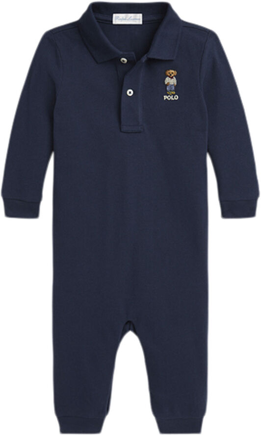 Polo Ralph Lauren 20/1 MESH-LS BEAR COV-OP-CVA Blå