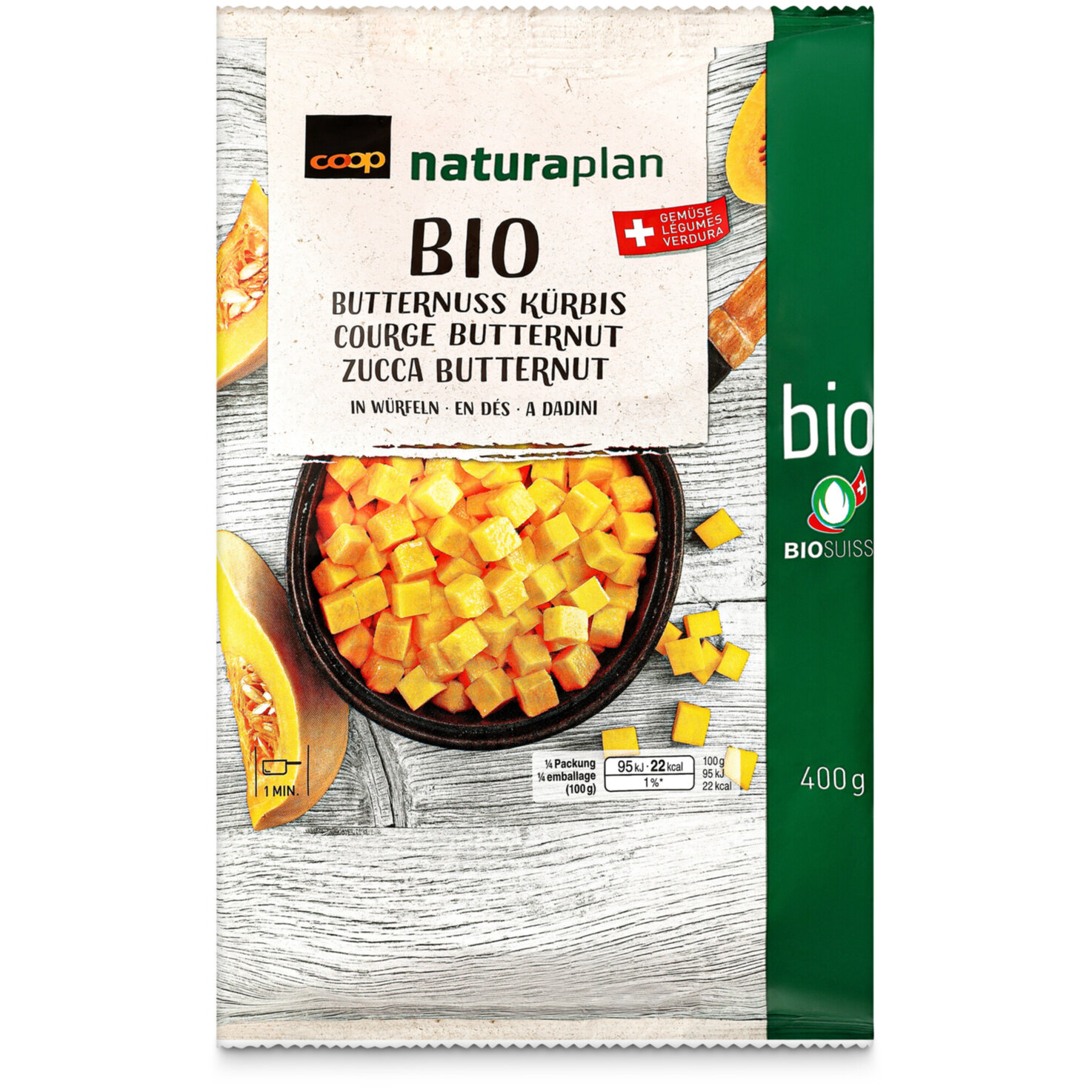 Naturaplan Bio Butternuss Kürbis-Würfel