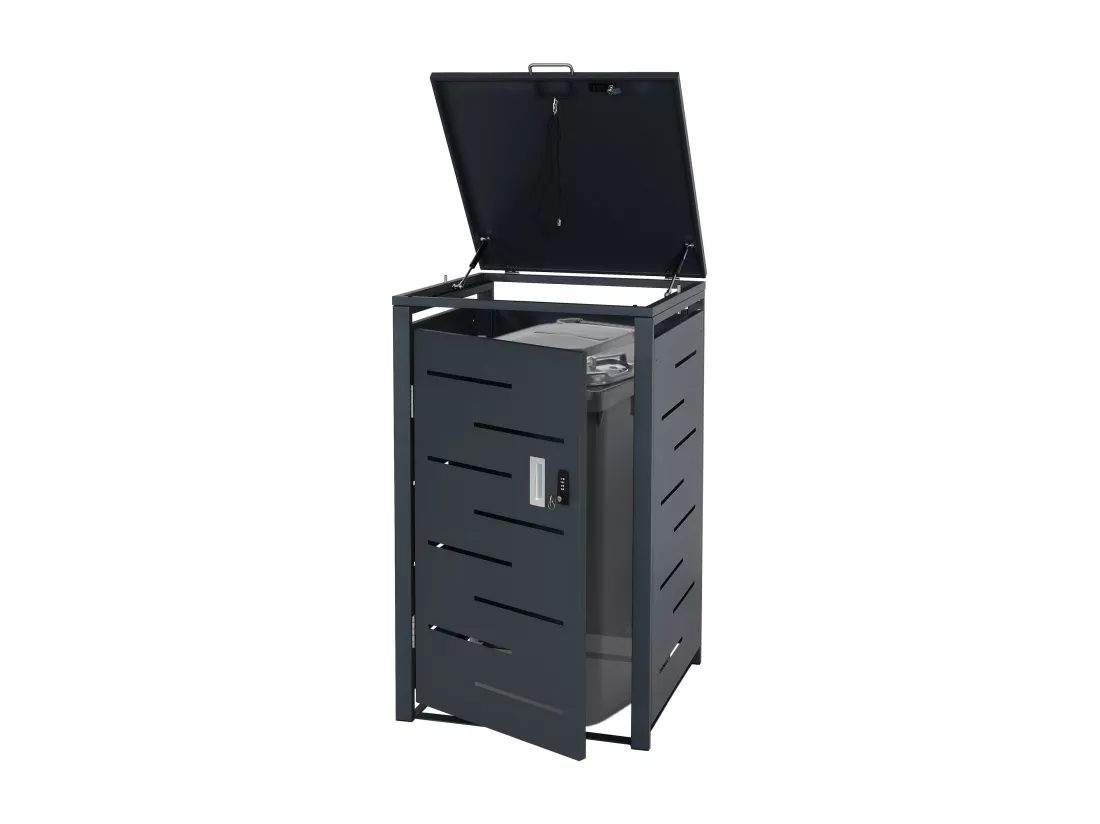 Cache-poubelle MCW-E83 (1), anthracite, acier 24kg